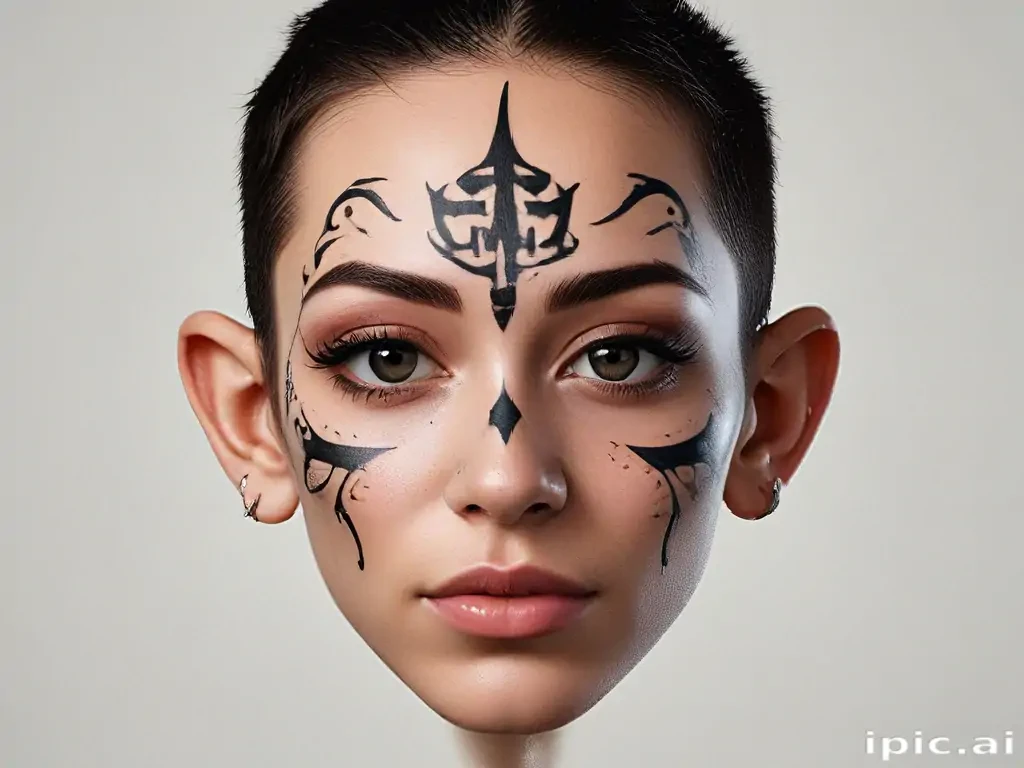 face tattoo png