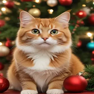 christmas cat background