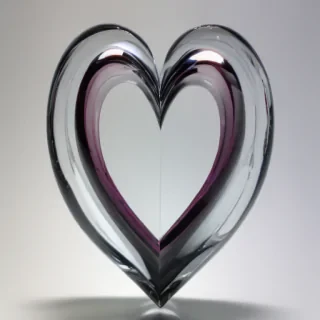 aesthetic transparent heart