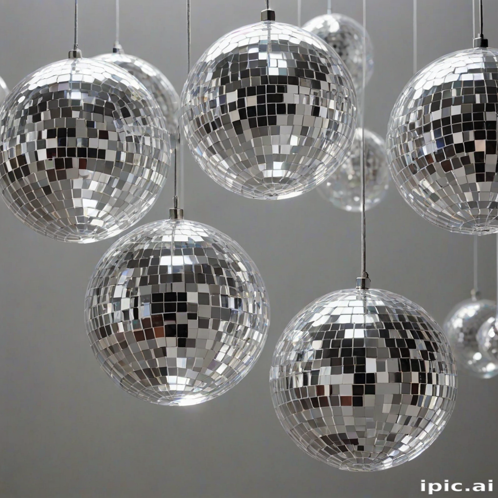 transparent disco balls