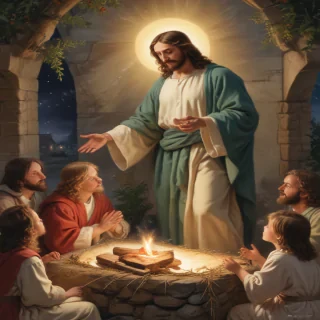 jesus at christmas images
