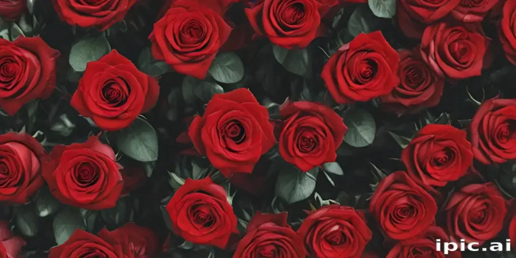 red roses aesthetic