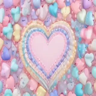 pastel heart background