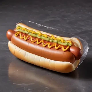 transparent hot dog