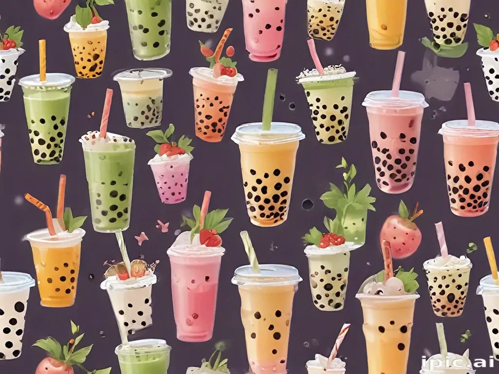 bubble tea background