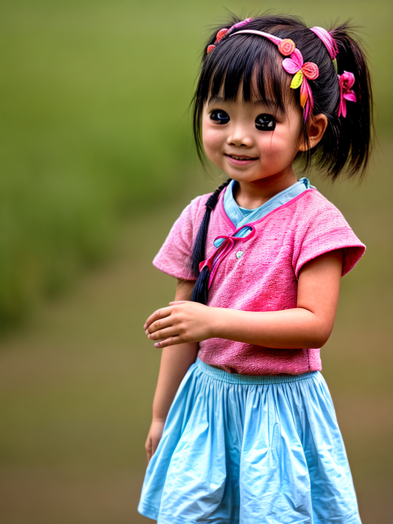 Free Ai Image Generator High Quality And 100 Unique Images Ipicai — A Little Asian Girl