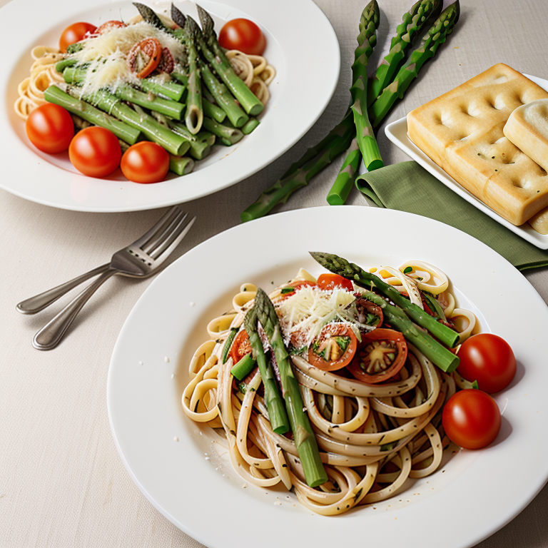pasta with asparagus and tomatoes