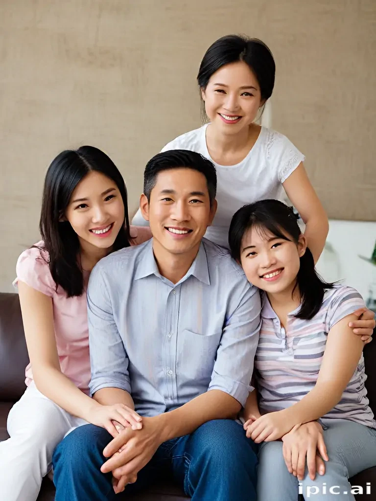 free use asian family