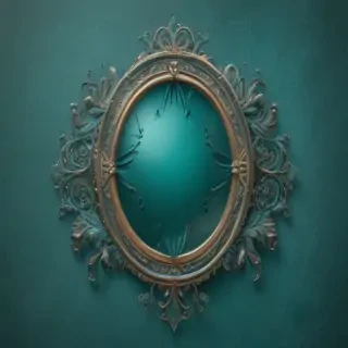 plain teal background