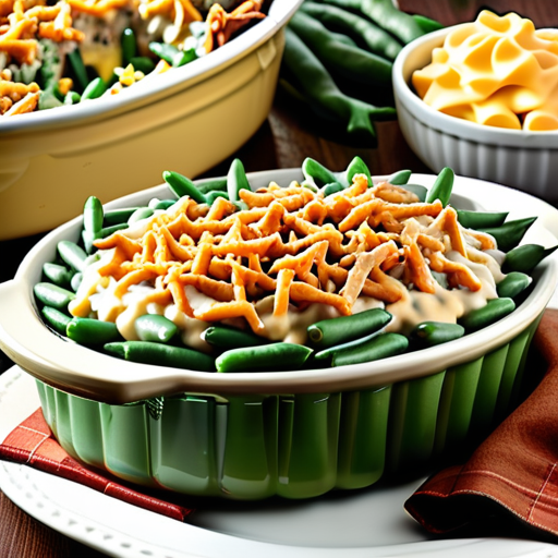 green bean casserole with velveeta
