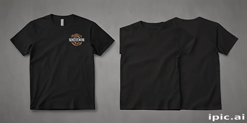 black shirt mock up
