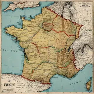 map of france