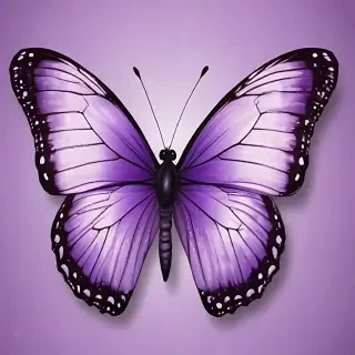 purple butterfly clipart