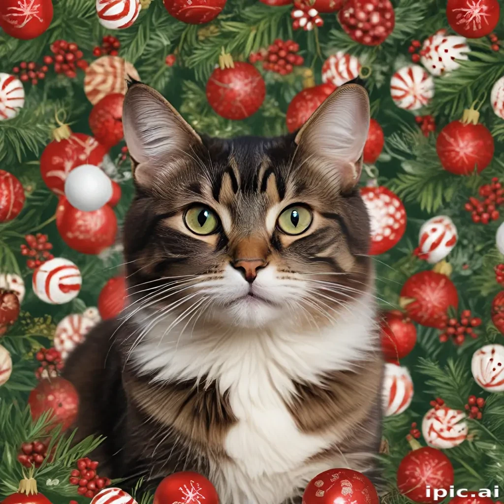 christmas cat background