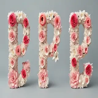 floral letters