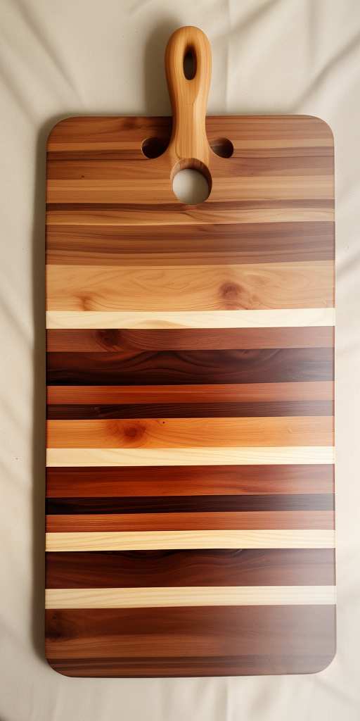 wooden cutting boards with handle