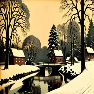vintage winter scenes