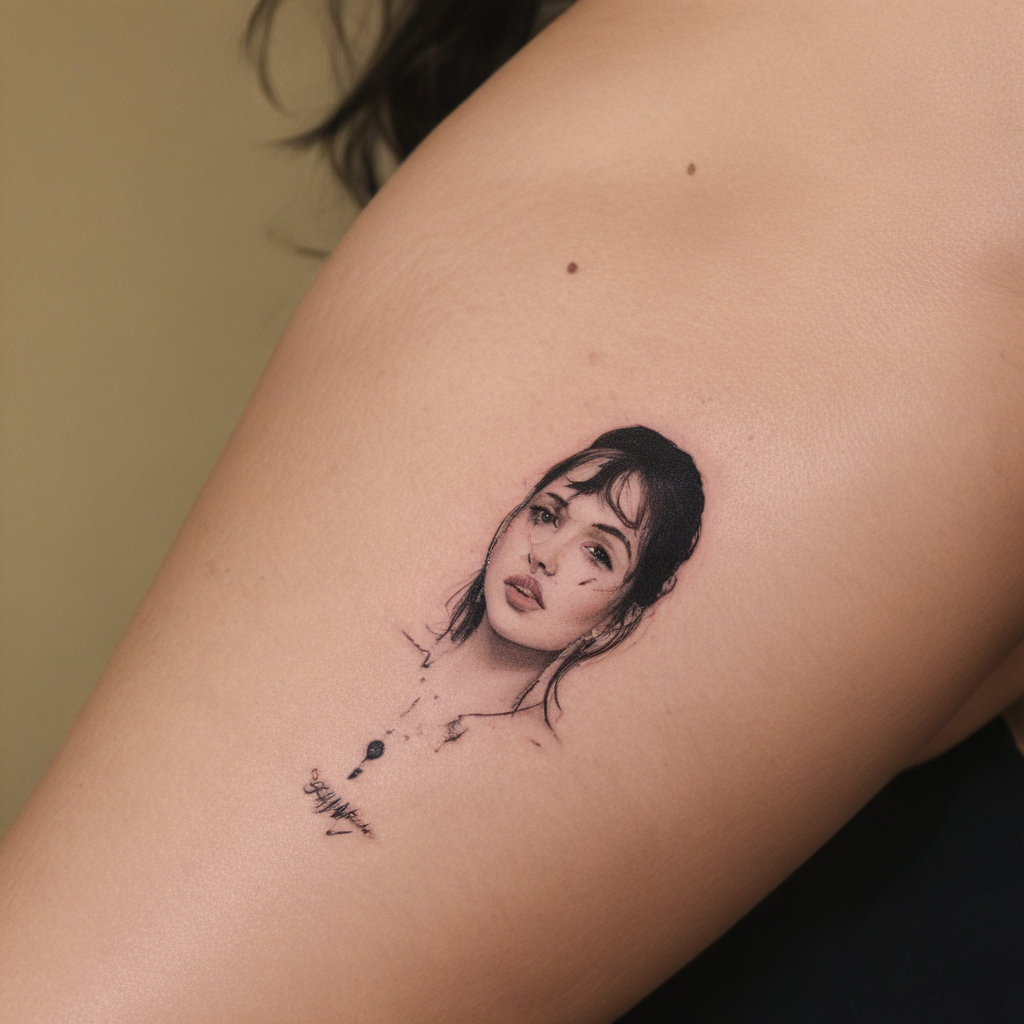selena gomez semicolon tattoo
