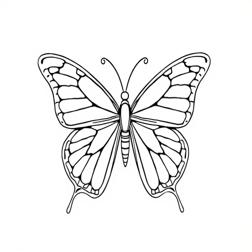 butterfly drawing outline
