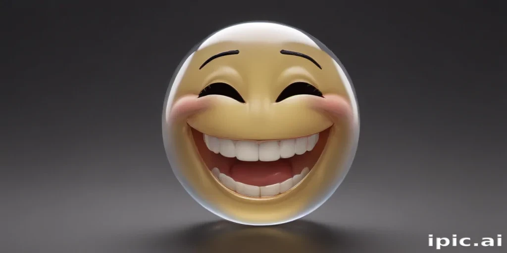 transparent laughing emoji
