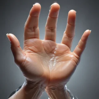 transparent prayer hands