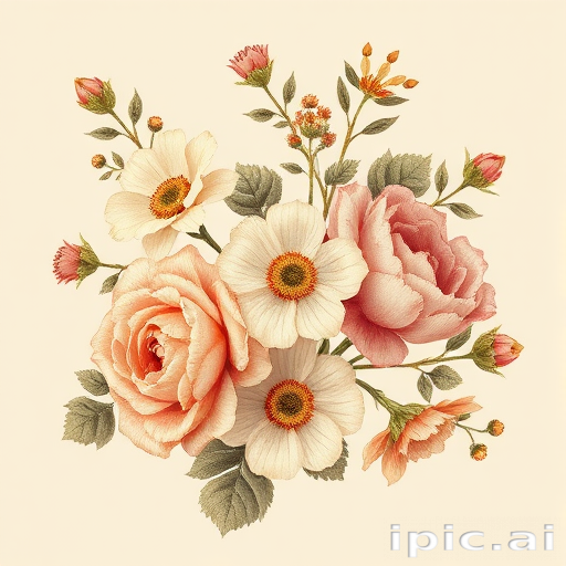 vintage flowers png