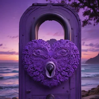purple lock screen