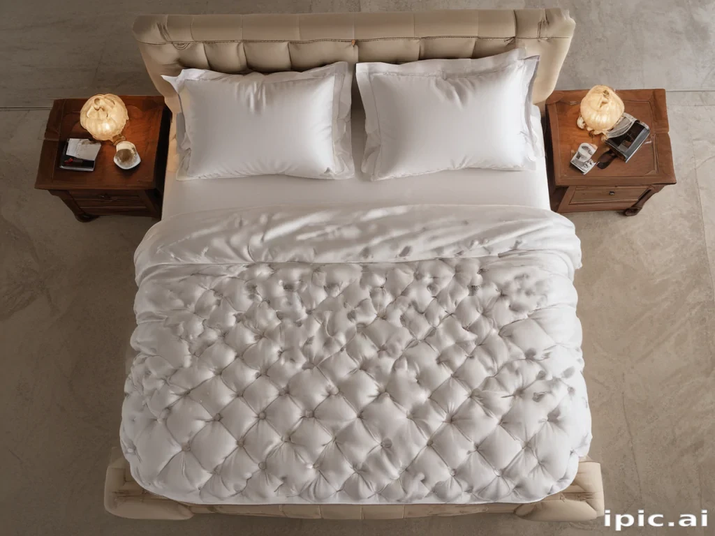 bed top view