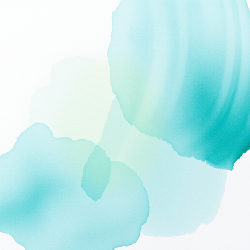 Create a soft, abstract watercolor background with gentle teal and pale green brush strokes, using a DSLR camera with a 50mm lens at f/2.8, ISO 100, and a wide-angle view to capture the fluidity and texture of the paint on textured paper.