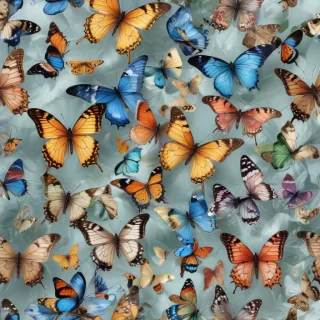 butterflies transparent