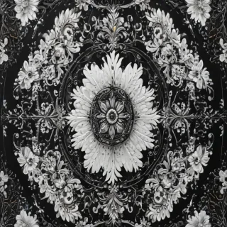 black with white pattern