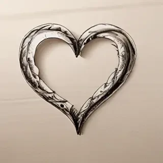hand drawn heart