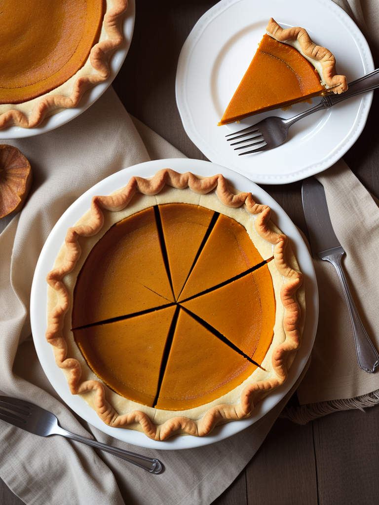 sweet potato and pumpkin pie