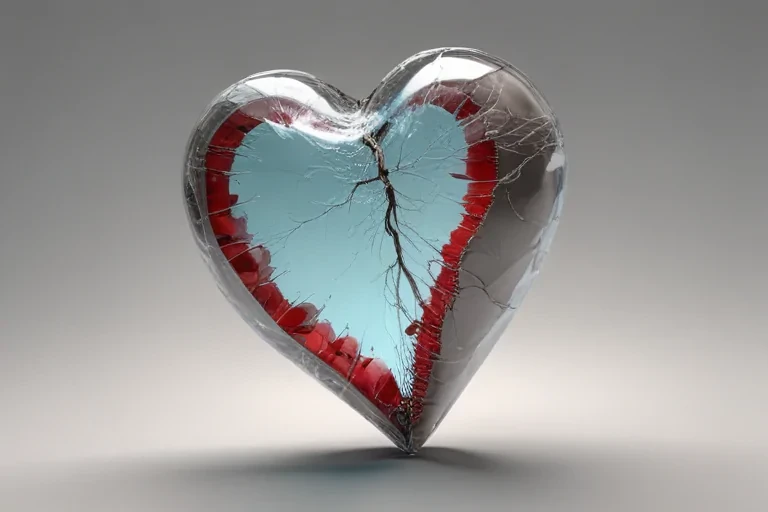 transparent broken heart