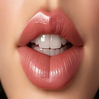 transparent lips