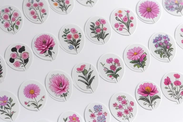 aesthetic flower stickers