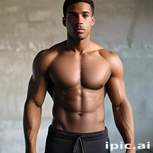 black shirtless man