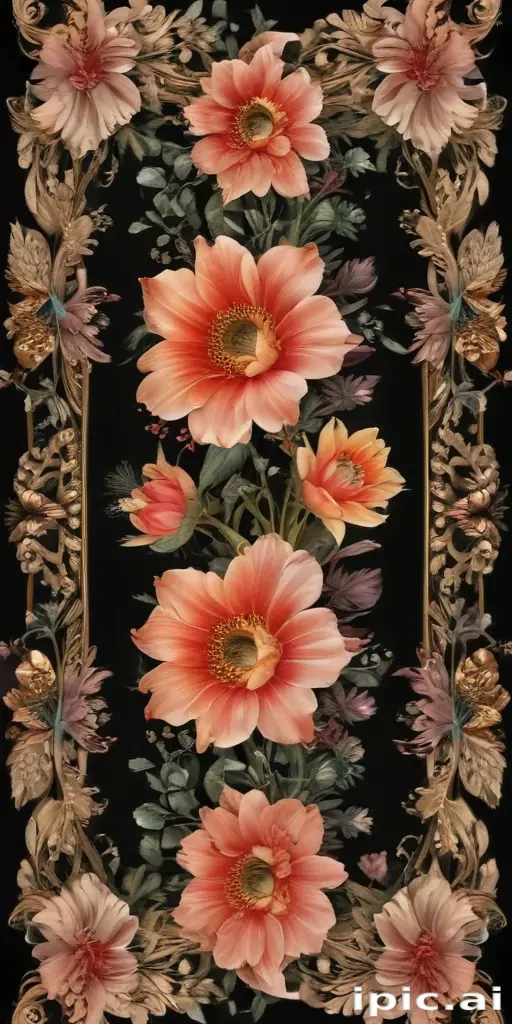 flower transparent border