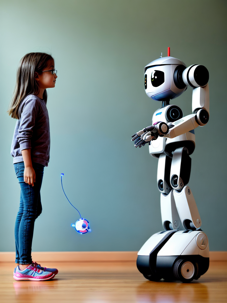 Maria is playing in her room when she sees a robot for the first time ...