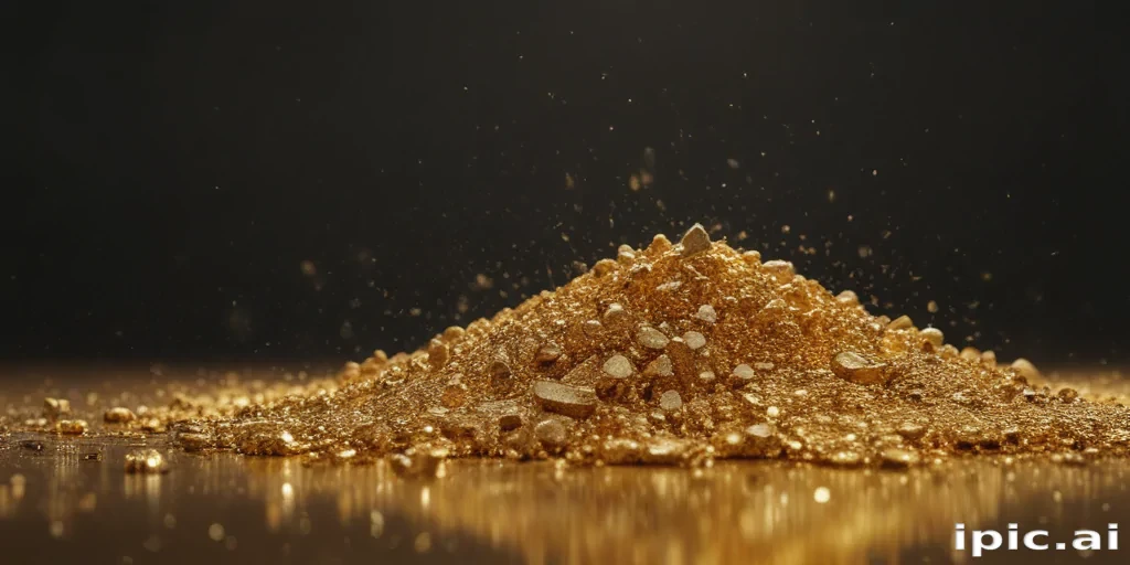 gold glitter png