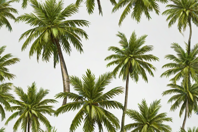 palm trees transparent