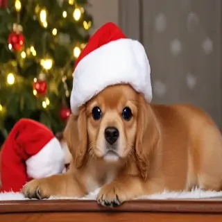christmas wallpaper dogs