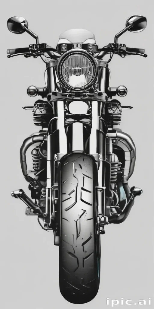 motorcycle clipart black and white