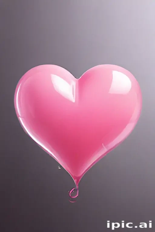 transparent pink heart