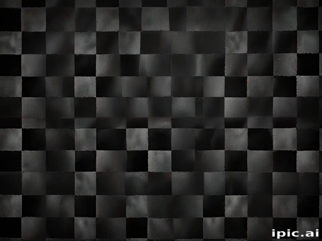 black checkered background