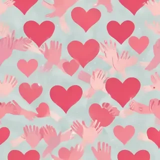 heart hands clipart