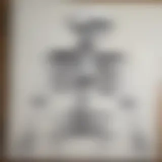 creative skeleton drawing art