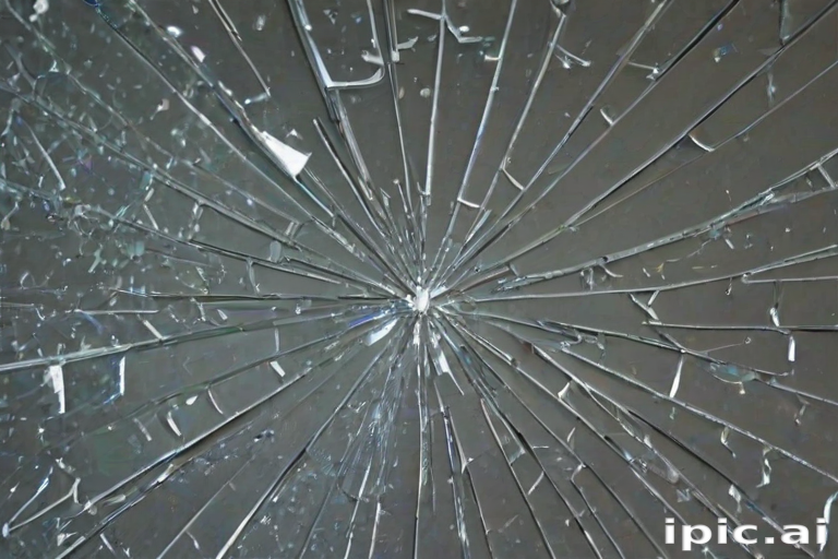 broken glass overlay