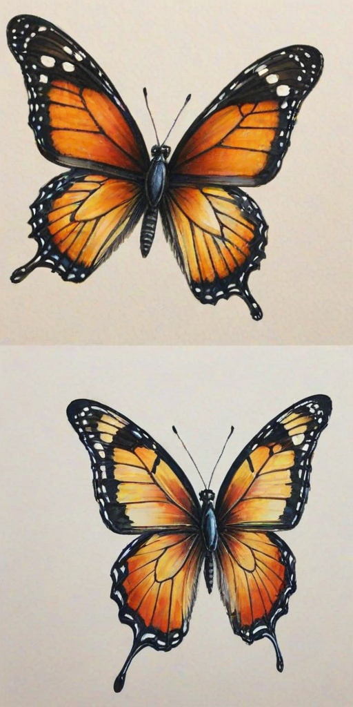 drawing butterfly
