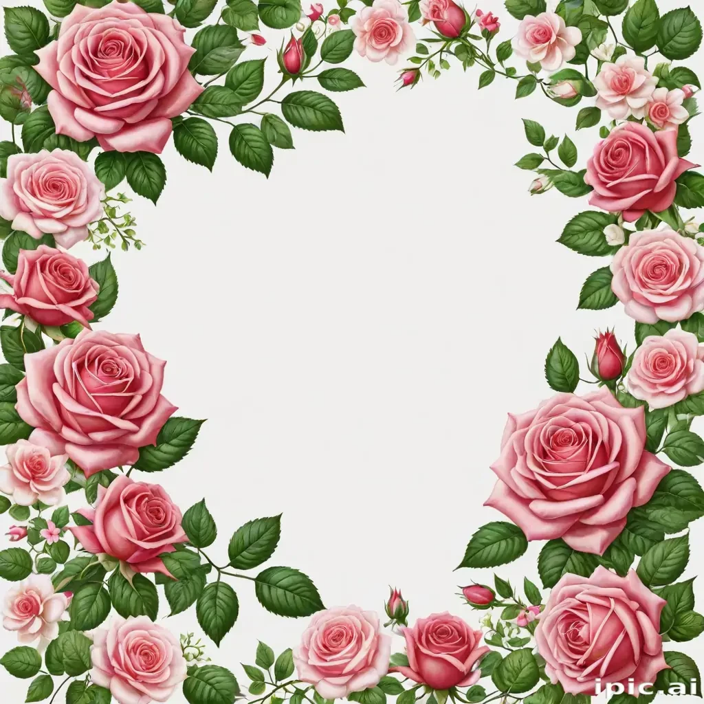 rose border png